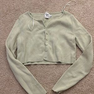 princess polly cropped button sweater